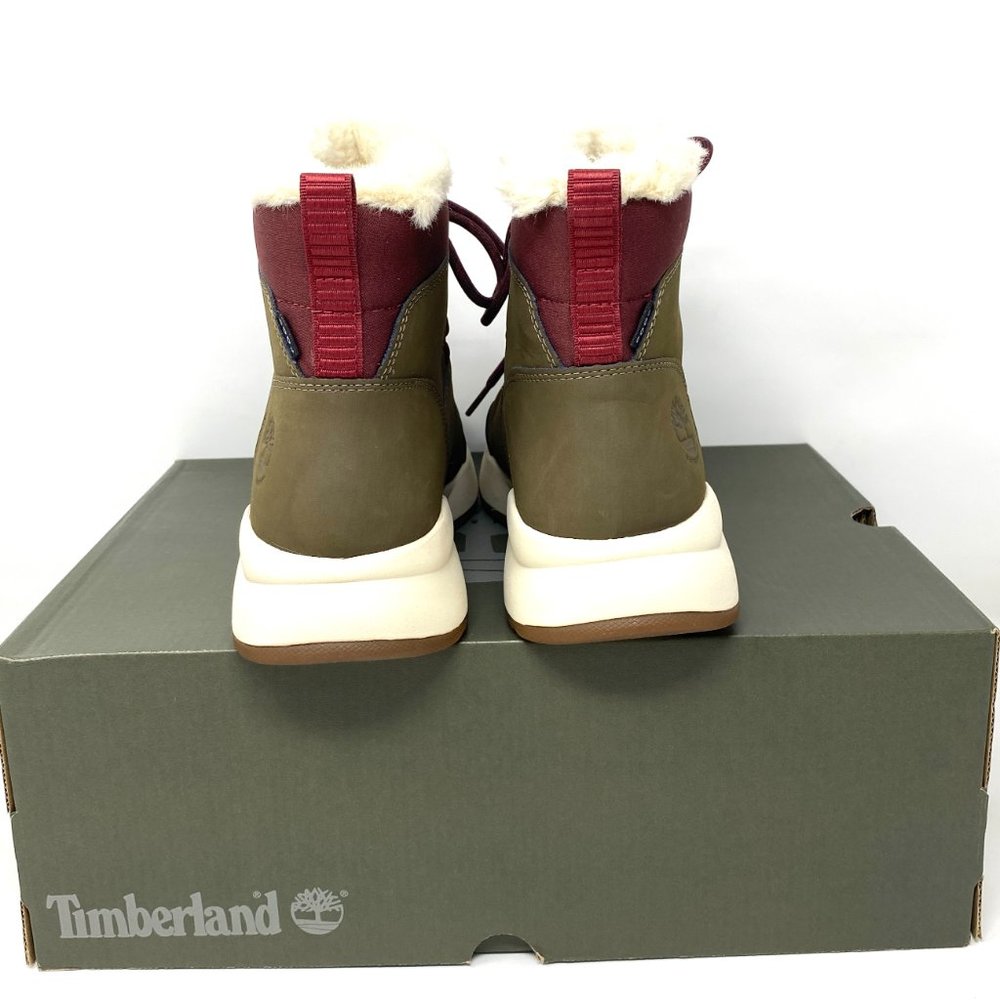 Timberland WOMEN‘S Size 8.5 TB 0A2CR2 901 BOROUGHS PROJECT PULL ON BOOTS Olive - Picture 3 of 11